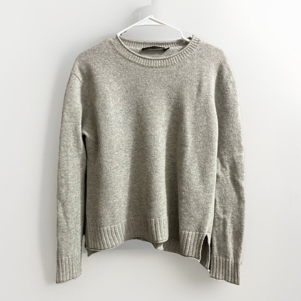 Jenni Kayne Everyday Sweater Gray grey XS Cashmere wool Blend